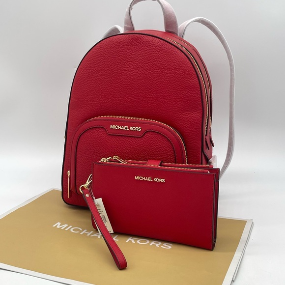 Michael Kors Medium Jaycee Backpack & Double Zip Wallet Wristlet - Picture 2 of 12